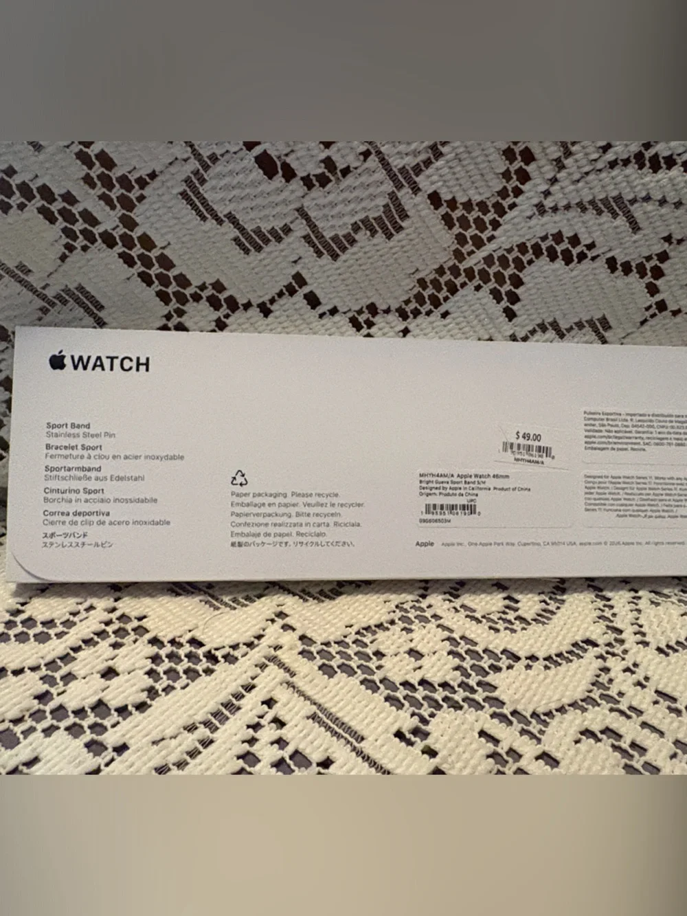 Apple Coral Silicone Sport Band for Apple Watch